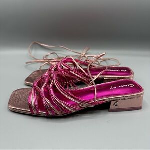 Circus By Sam Edelman Jocelyn Gladiator Ankle Wrap Sandals Women’s Size 7 Pink